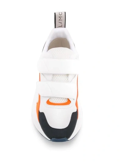 Shop Stella Mccartney Eclypse Touch-strap Sneakers In White