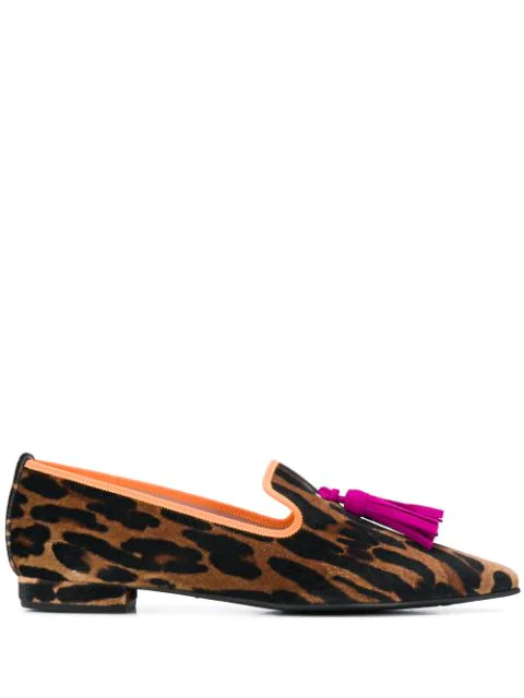 pretty ballerinas leopard loafer