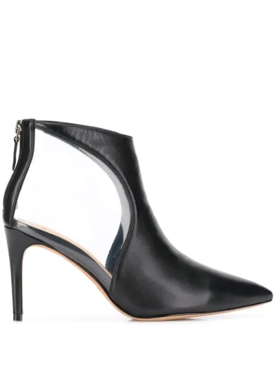 Alexandre Birman Cut-out Detail Ankle Boots In Black