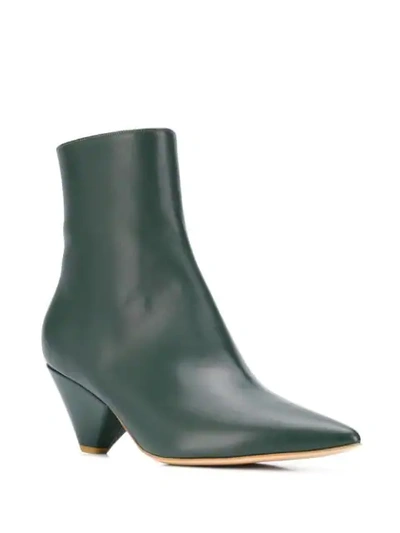 Shop Christian Wijnants Ainchi Ankle Boots In Green