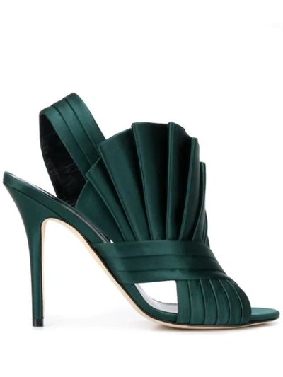 Shop Andrea Mondin Linda Sandals In Green