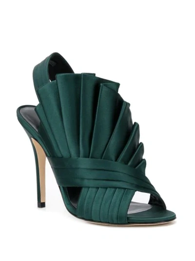 Shop Andrea Mondin Linda Sandals In Green