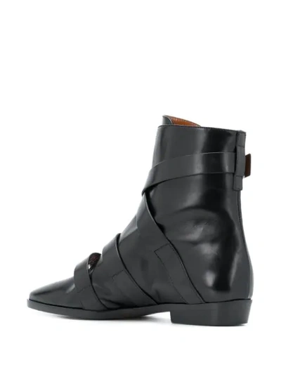 Shop Etro Buckled Ankle Boots In Black