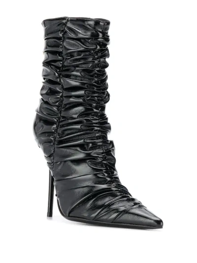 Shop Versace Stiefeletten Mit Raffung In D41oh Black