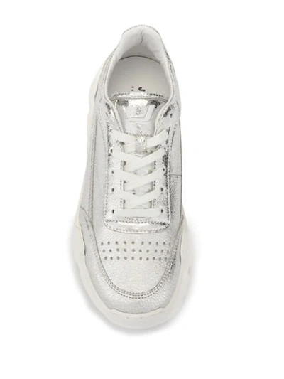 Shop Joshua Sanders Zenith Classic Donna Space Sneakers In Silver