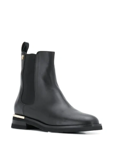 Shop Baldinini Chelsea Ankle Boots In Black