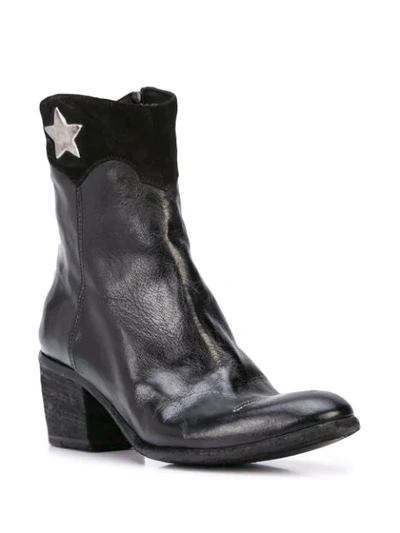 Madison.maison Star Detail Ankle Boots In Black