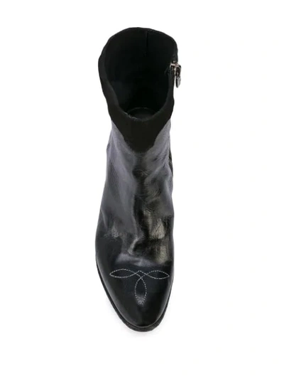 Madison.maison Star Detail Ankle Boots In Black