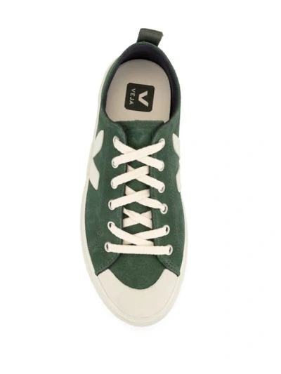 Shop Veja Nova Suede Sneaker In Green