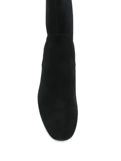 Shop Stuart Weitzman Ernestine Low Heel Boots In Black