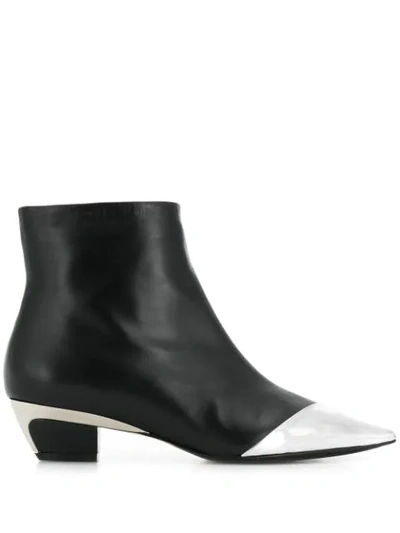Shop N°21 Toe Cap Ankle Boots In A253 Black
