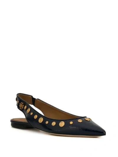 Shop Tory Burch 'kira' Ballerinas In Blue