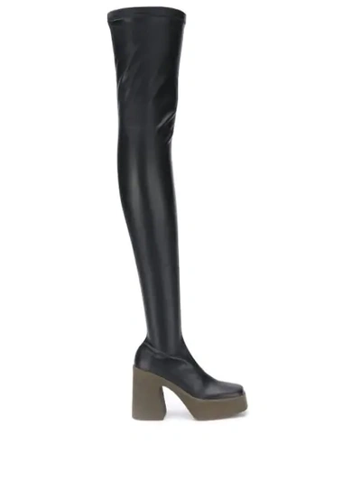 Shop Stella Mccartney 115mm Over-the-knee Boots In Black