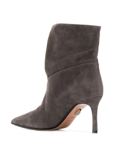 Shop Samuele Failli Pointed Toe Boots In Grey