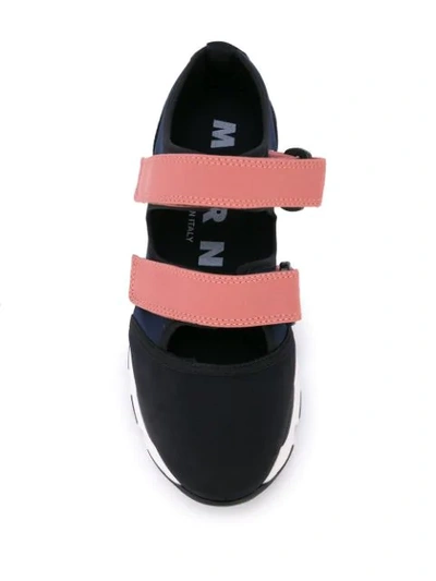 Shop Marni Bimba Cut-out Sneakers In Black