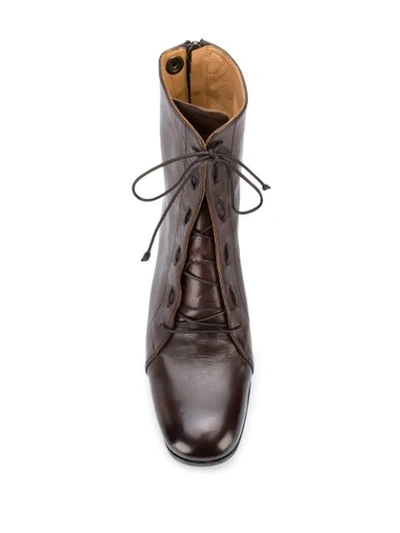 Shop Alberto Fasciani Lace-up Ankle Boots In Brown