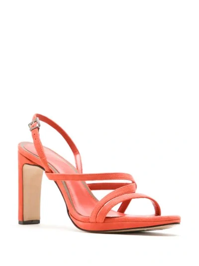 Shop Alcaçuz Nisia Leather Sandals In Orange