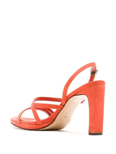 Shop Alcaçuz Nisia Leather Sandals In Orange