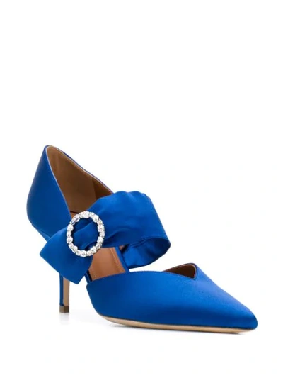 Shop Malone Souliers Embellished Mid Heel Pumps In Blue