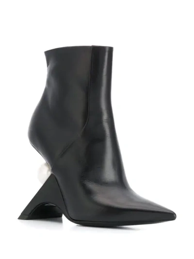 Shop Nicholas Kirkwood Jazzelle Ankle Boots 105mm In Black
