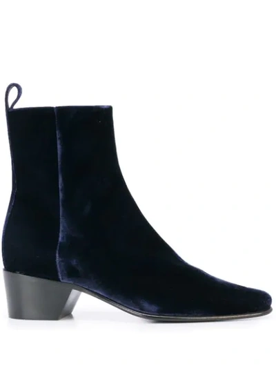 Shop Pierre Hardy Reno Ankle Boots In Blue