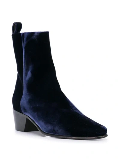 Shop Pierre Hardy Reno Ankle Boots In Blue