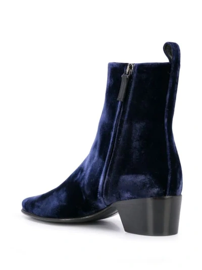 Shop Pierre Hardy Reno Ankle Boots In Blue