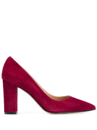 Shop The Seller Suede Pumps In Red