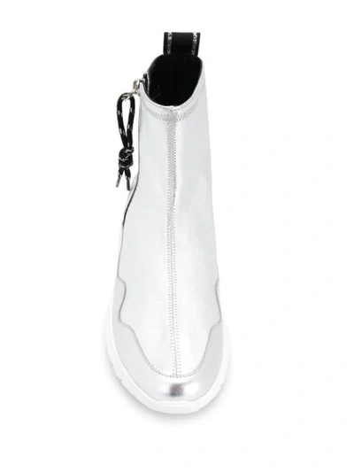 Hogan Interactive³ - Ankle Boots In Silver