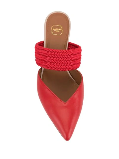 Shop Malone Souliers Maisie Pointed Mules In Reds