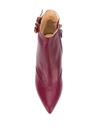 Shop Chloe Gosselin Alex Ankle Boots In Purple