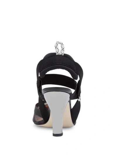 Fendi Colibrì Ff Motif Slingback Pumps In Black