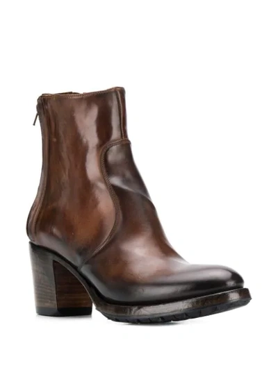Shop Silvano Sassetti Mottled Tan Ankle Boots In Light Brown