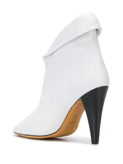 Shop Iro Pointed Ankle Boots In White