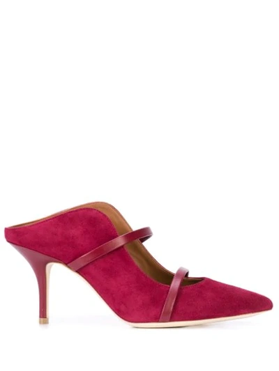 Shop Malone Souliers Maureen 70 Mules In Red