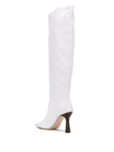 Shop Wandler Lina Knee Boots In White