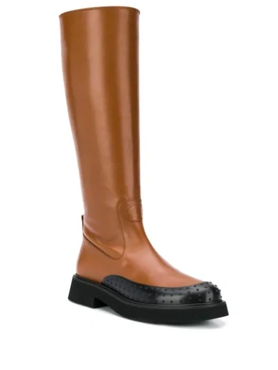 Shop Tod's Knee-length Boots In Brown