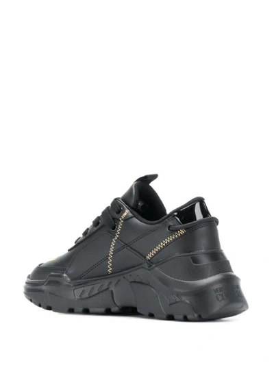 Shop Versace Jeans Couture Chunky Sole Sneakers In Black