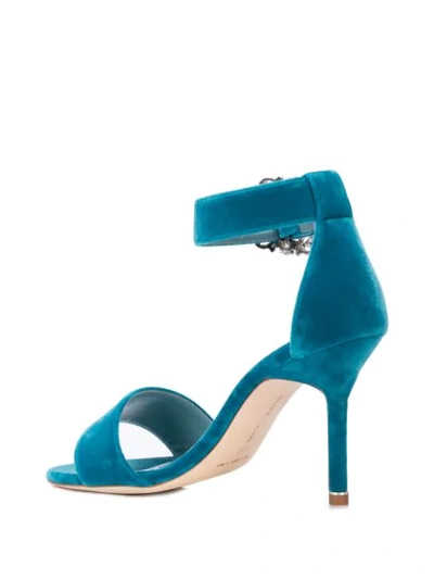 Shop Manolo Blahnik 'sanghal' Sandalen In Blue