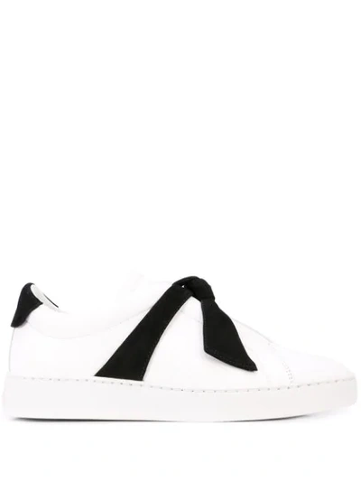 Shop Alexandre Birman Clarita Bow-embellished Sneakers In White