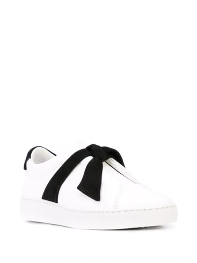 Shop Alexandre Birman Clarita Bow-embellished Sneakers In White