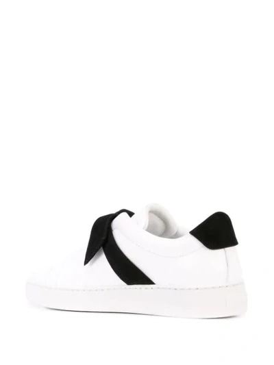 Shop Alexandre Birman Clarita Bow-embellished Sneakers In White