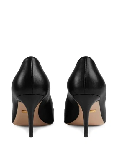 Shop Gucci Zumi Mid-heel Pumps In Black