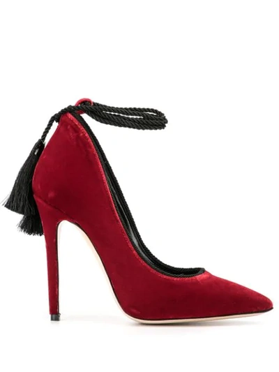 Shop Aleksander Siradekian Tassel-detail Pumps In Red