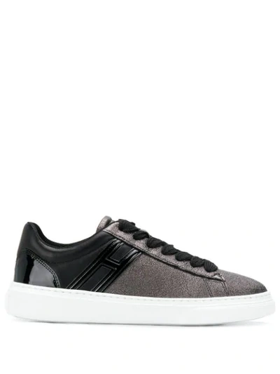 Shop Hogan H365 Logo Sneakers In Grey