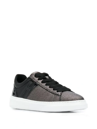 Shop Hogan H365 Logo Sneakers In Grey