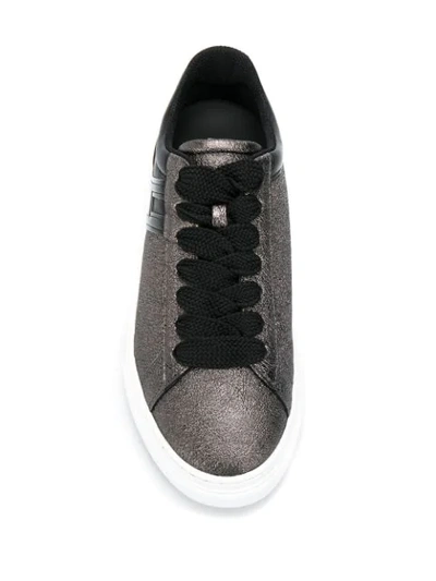 Shop Hogan H365 Logo Sneakers In Grey
