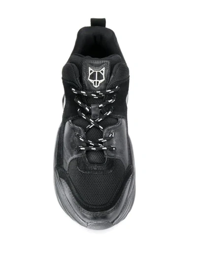Shop Naked Wolfe Track Low-top Sneakers In Black