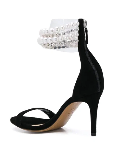 Shop Alexandre Vauthier Embellished Sandals In Black