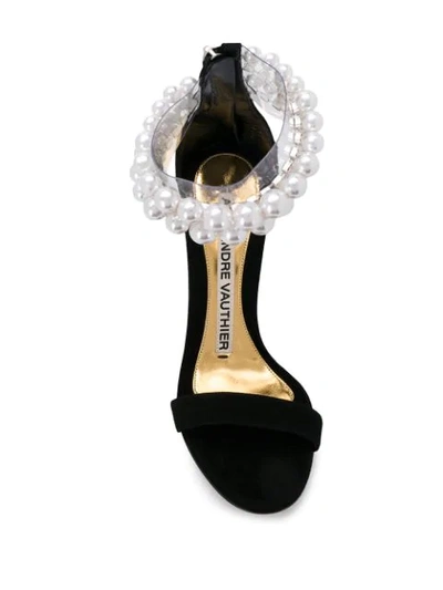 Shop Alexandre Vauthier Embellished Sandals In Black